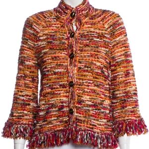 St. John Tweed Pattern Jacket